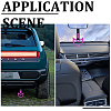 2Pcs ABS Plastic Devil Heart Rear Bumper Warning Handle Ring HJEW-SP0001-51C-7