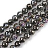 Electroplate Transparent Glass Beads EGLA-B013-02A-HP01-1