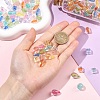 240Pcs 4 Styles Transparent Acrylic Beads TACR-YW0003-47-3