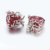 Heart Brass Enamel Prayer Box Pendants LS-KK-24X21-2