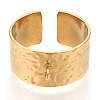 304 Stainless Steel Open Cuff Finger Ring Components LS-STAS-WH0047-69G-1