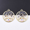 Epoxy Resin Pendants LS-X-RESI-S365-76E-1