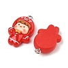 Christmas Theme Opaque Resin Pendants RESI-S08-03A-2