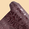 1 Sheet Embossed Flower Pattern Imitation Leather Fabric DIY-CL0002-19B-6