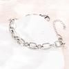 8MM 304 Stainless Oval Link Chain Bracelets SA-CBA725A-27P-3