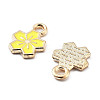 Alloy Enamel Charms ENAM-S022-01B-2