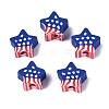 Independence Day Handmade Polymer Clay Beads CLAY-Q253-08B-1