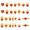 28Pcs 14 Styles DIY Heart Jewelry Making Findings Kits FIND-ME0001-88-1