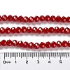 Baking Painted Imitation Jade Glass Bead Strands DGLA-A034-J8MM-A29-3