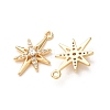 Brass Pave Cubic Zirconia Pendants KK-A304-29B-G-3