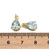 Brass Pave Cubic Zirconia Pendants KK-L240-05G-4
