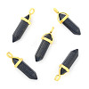 Synthetic Blue Goldstone Double Terminated Pointed Pendants G-G902-C12-3