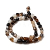 Natural Black Agate Bead Strands G-P070-34-4