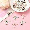 16Pcs 4 Colors Alloy Enamel Pendants FIND-YW0005-95-4