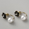 Alloy Flower Stud Earrings EJEW-WH0816-010G-A-1