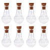 10Pcs Clear Glass Wishing Bottles AJEW-TA0002-85D-3