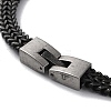 Ion Plating(IP) 304 Stainless Steel Wheat Chain Necklaces NJEW-P288-06AS-3
