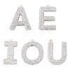 5Pcs 5 Styles Handmade Polymer Clay Rhinestone Big Pendants FIND-BT0001-39B-2