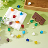 36Pcs 9 Colors Handmade Lampwork Beads LAMP-TA0002-18-7