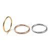 Ion Plating(IP) 304 Stainless Steel Simple Plain Band Finger Ring for Women Men RJEW-F152-04-1