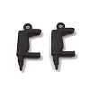 Spray Painted Alloy Pendants PALLOY-K003-07-1