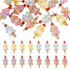 20Pcs 4 Styles Glass Ice Cream Pendants PALLOY-TAC0242-03-2