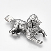 Tibetan Style Alloy Puppy Pendants PALLOY-S178-09-1