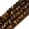 Natural Tiger Eye Beads Strands G-N0179-03-6x4mm-2