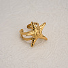 Fashionable Adjustable Brass Cuff Rings FS-WG7C9A7-02-1