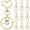 18Pcs Alloy Swivel Keychain Clasps KEYC-SP0001-48B-G-1