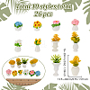 5 Styles Resin Plant Mini Model RESI-AR0001-54-4