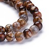 Dyed Natural Crackle Agate Bead Strands G-K414-6mm-01-3