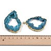 Dyed Nuggets Natural Druzy Geode Agate Big Pendants G-M287-10-3