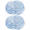 2 Skeins Polyester Yarn for Knitting & Crochet OCOR-TA0003-09B-1