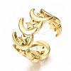 Brass Cuff Rings RJEW-N035-014-NF-5