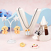 16Pcs 8 Styles Opaque Resin Pendants RESI-TA0002-23-5