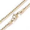 304 Stainless Steel Twisted Chain Necklaces NJEW-D285-22-3