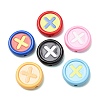Two Tone Baking Paint Acrylic Beads AC-CBA46F7-02-1