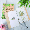 SUPERDANT 1 Set Wooden 2-Ring Loose Leaf Binder Postcard Phote Album Cover DIY-SD0002-03A-6