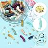DIY Curved Tube Bracelet Making Kit DIY-FS0010-36-3