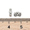 Brass Micro Pave Clear Cubic Zirconia Spacer Bars KK-P302-21A-P-3