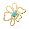 Flower 304 Stainless Steel Adjustable Rings for Women RJEW-F158-01G-1