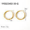 Stylish Stainless Steel Big Hoop Earrings NA7733-1-1