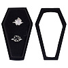 Halloween Theme Coffin Shaped Velvet Finger Ring Boxes VBOX-WH0015-01A-1
