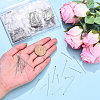 800Pcs 304 Stainless Steel Pins STAS-YW0002-82-3