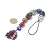 7 Chakra Nuggets Natural Gemstone Pocket Pendant Decorations HJEW-JM01049-01-3