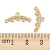 Brass Micro Cubic Zirconia Chandelier Components Links X-KK-Q789-46G-3