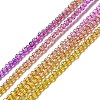 Transparent Gradient Color Glass Beads Strands GLAA-H021-01A-03-2