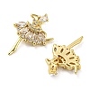 Rack Plating Brass Cubic Zirconia Pendants KK-M258-06G-01-2