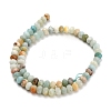 Natural Flower Amazonite Beads Strands G-Z111-A19-5